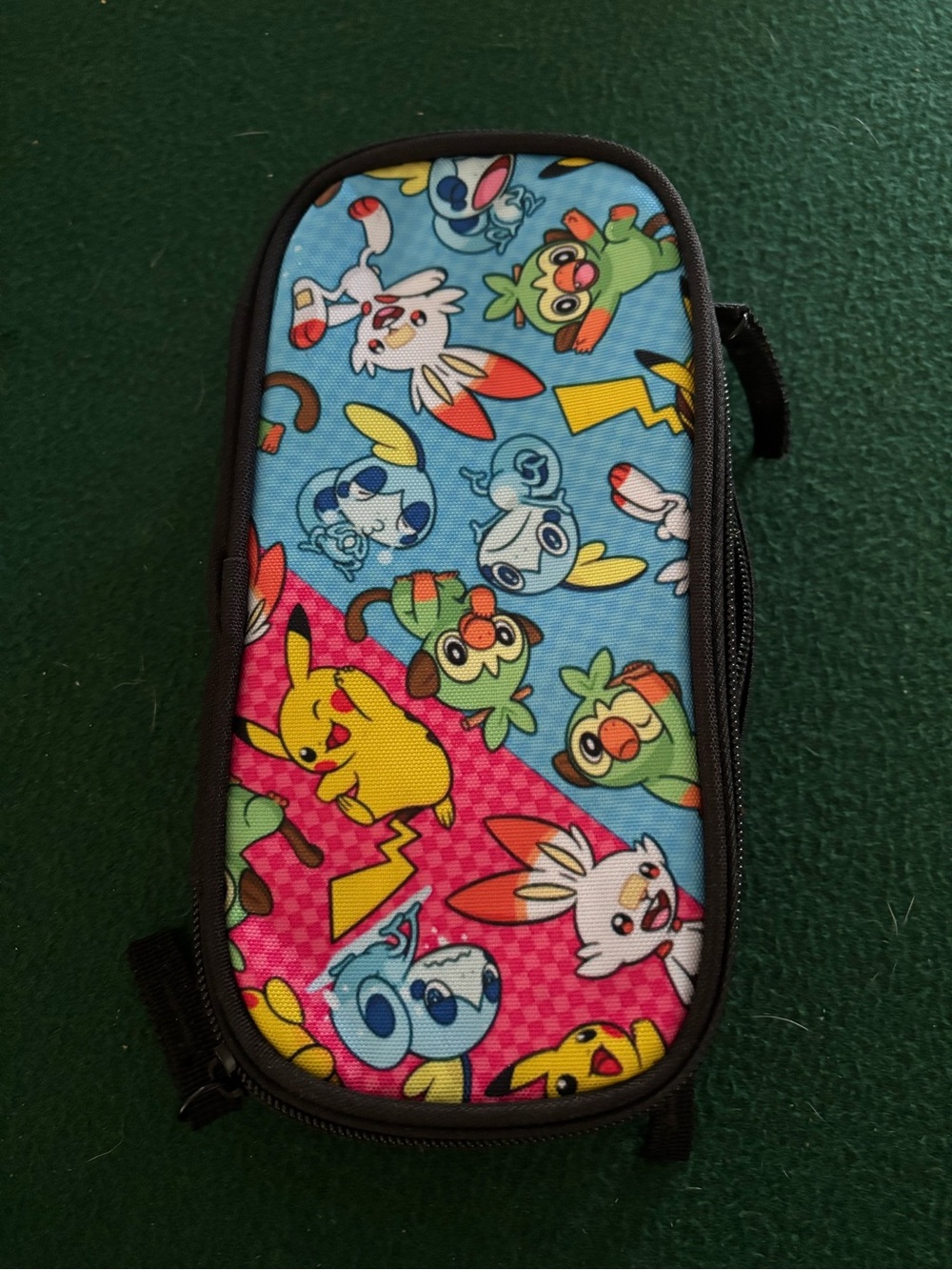 Pokemon Blue Pink Yellow Character Pencil Case - Picture 1 of 4